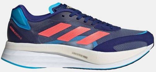 Adidas Adizero Boston 10 Hardloopschoen Blauw/Donkerroze