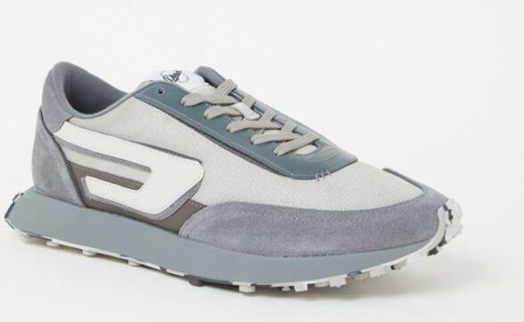 Diesel S Racer sneaker met suè, de details
