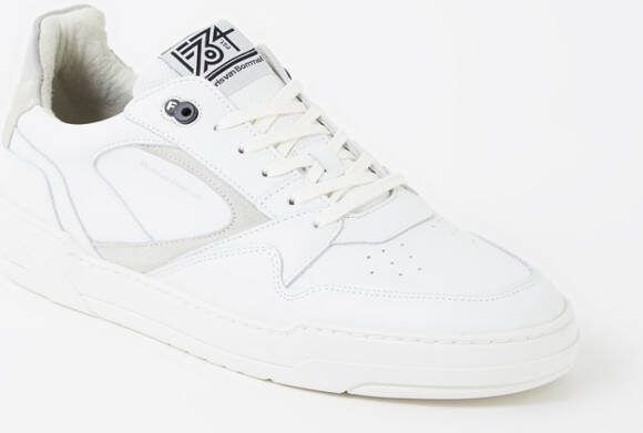 Floris van Bommel De Dunker 03.02 sneaker van leer met suè, de details