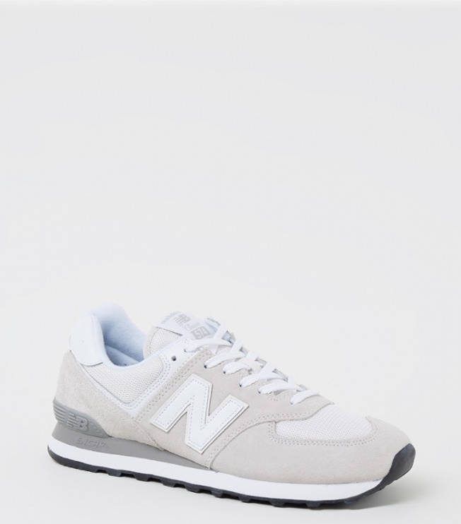 New Balance 574 sneaker met suè, de details