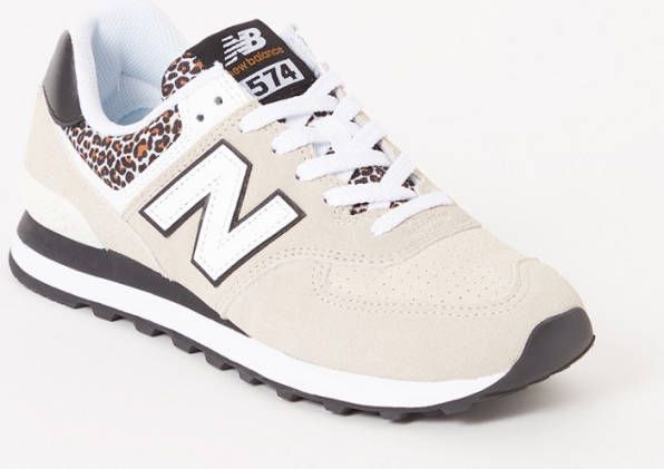 New Balance 574 sneaker van suè, de met mesh details