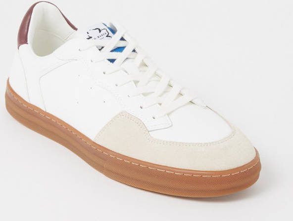 Ted Baker Barkerl sneaker van leer met suè, de details