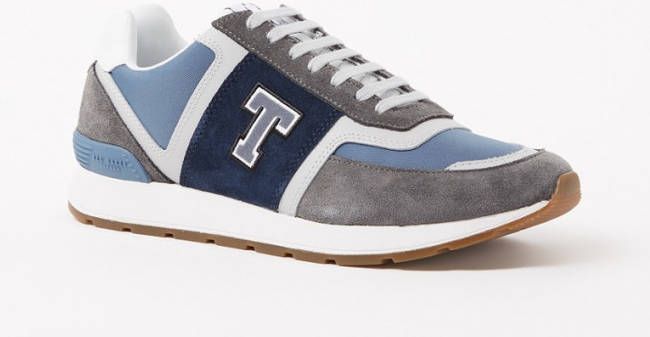 Ted Baker Gregory sneaker met suè, de en leren details