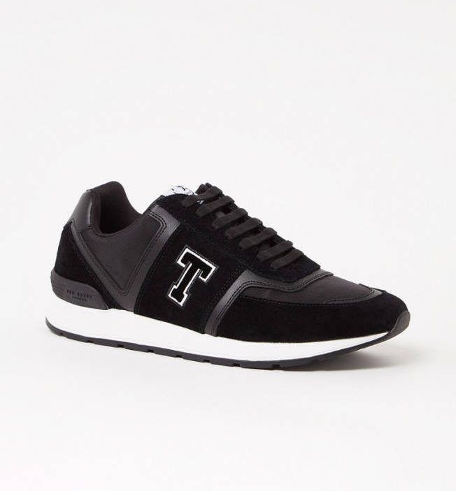 Ted Baker Gregory sneaker met suè, de en leren details