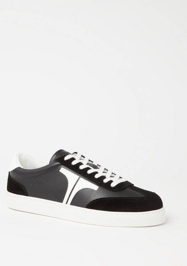 Ted Baker Robbert sneaker van leer met suè, de details