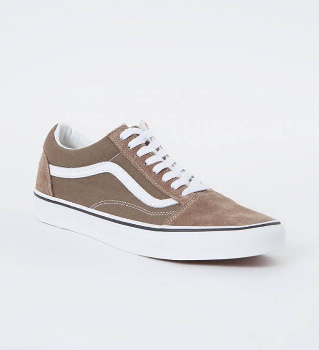 Vans Old skool sneaker van canvas met suè, de details