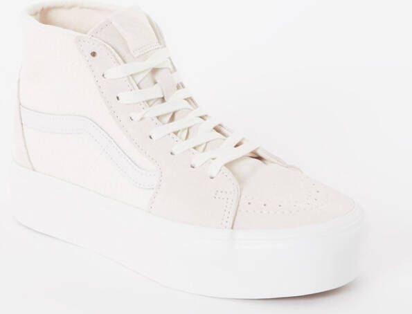 Vans Sk8 Hi Tapered Stackform sneaker met suè, de details