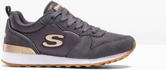 Skechers Sneakers met memory foam, grijs, leer, textiel