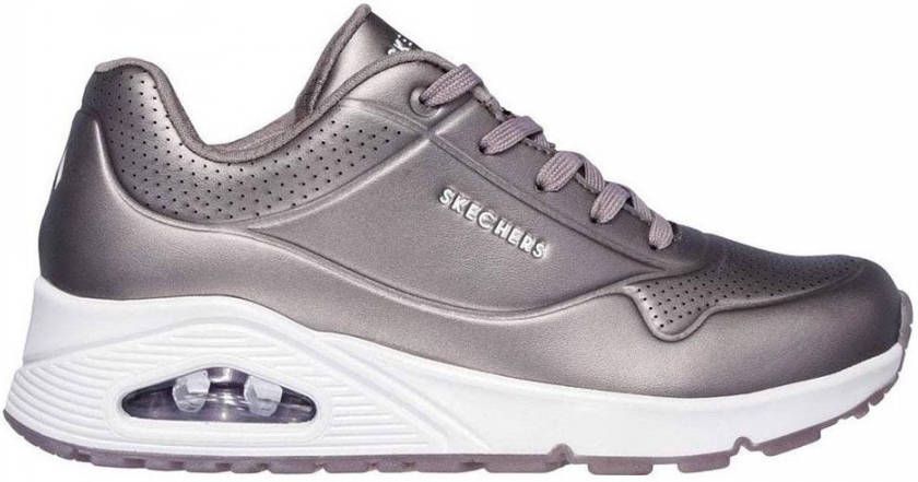 Skechers Sneakers Uno Rose Shine Zilverkleurig