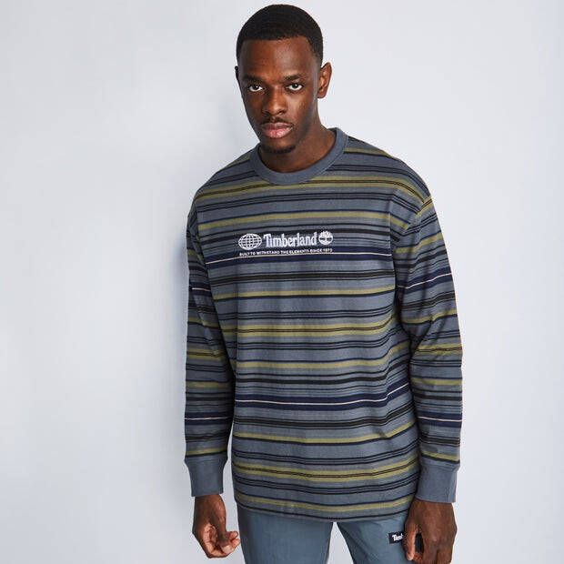 Timberland Striped Crew Heren T Shirts