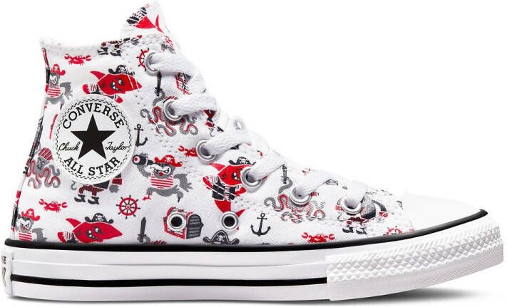 Converse Chuck Taylor All Star Pirate sneakers wit/rood/zwart