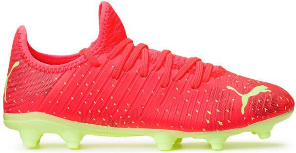 PUMA Future 4.4 Gras/Kunstgras Voetbalschoenen(MG)Kids Oranje Lichtgroen