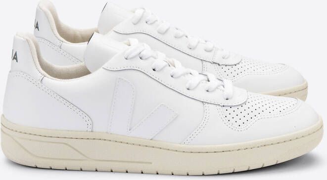 Veja V 10 Leather Sneakers Vx021270 47 , Wit, Heren