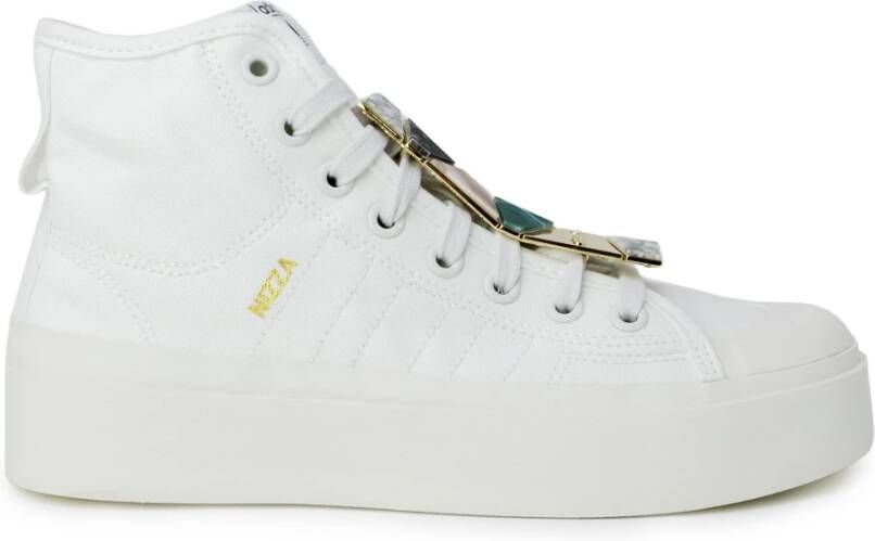 adidas Originals Nizza Bonega high top sneakers , Wit, Dames