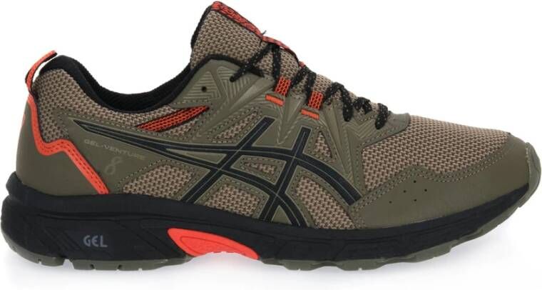 Asics gel venture 8 hardloopschoenen khaki heren