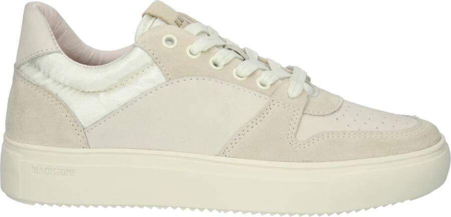 Blackstone Xw41 beige lage sneaker , Beige, Dames