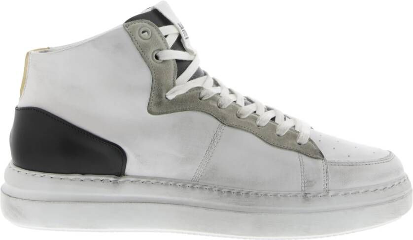 Blackstone Wg88 WIT Black Hoge sneaker , Wit, Heren