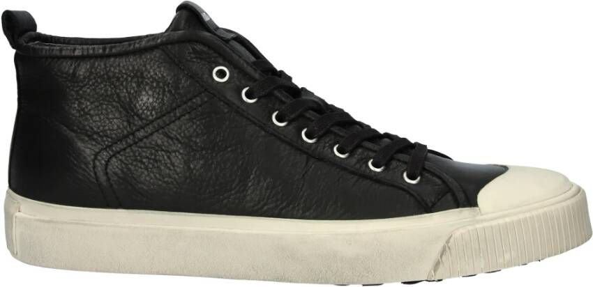 Blackstone Wg63 Black Mid Sneaker , Zwart, Heren