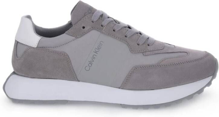 Calvin Klein Lichtgrijze Lage Sneakers Low Top Lace Up