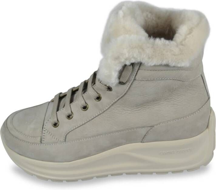 Candice Cooper 2501953 01 Spark Vankcouver Sass Nabuk High Sneakers , Beige, Dames