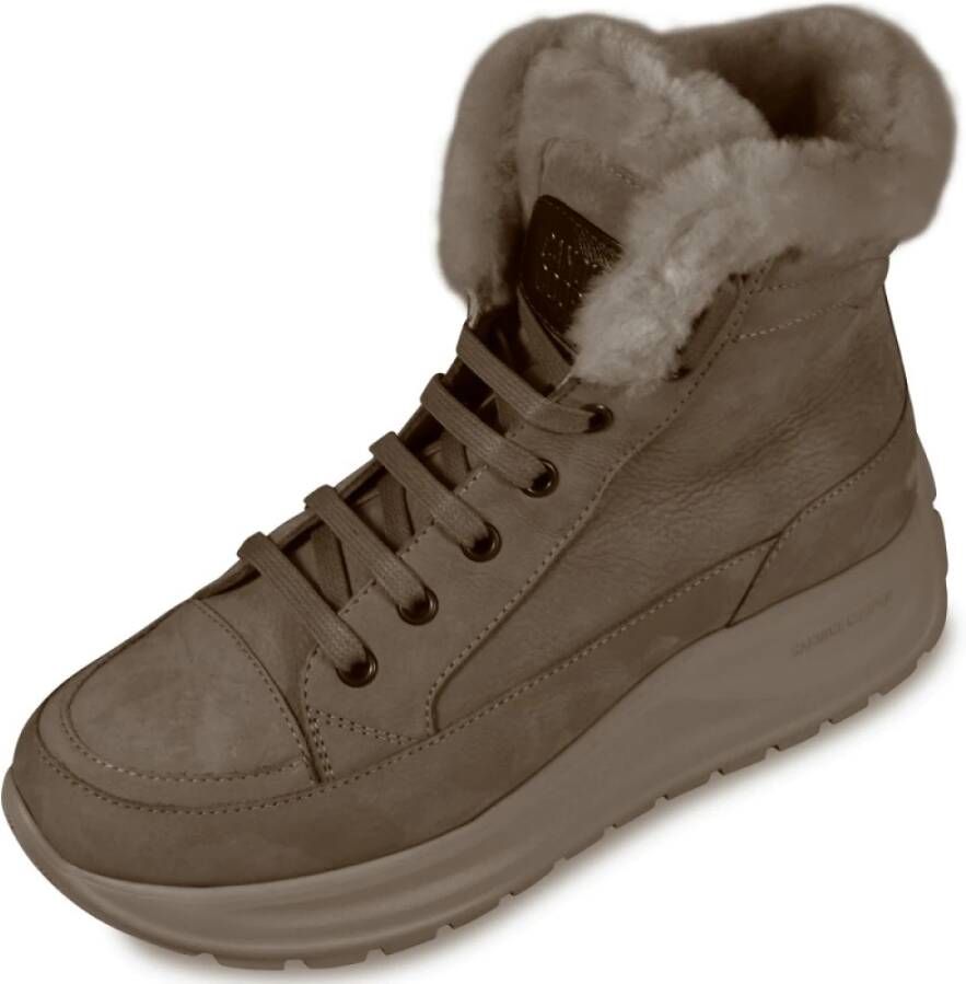 Candice Cooper 2501953 01 Spark Vankouver Fangabuk Lady High Sneakers taupe 9102 , Bruin, Dames