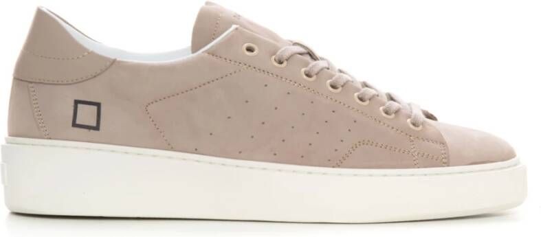 D.a.t.e. Levante sneakers met veters m371 lvnk , Beige, Heren