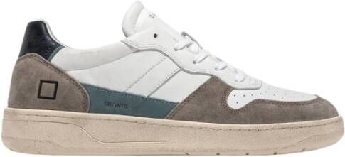D.a.t.e Witte Lage Sneakers Court 2.0 Heren