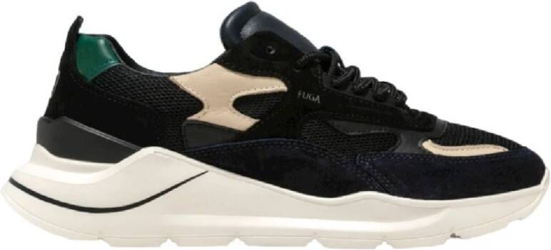 D.a.t.e Zwarte Lage Sneakers Fuga Heren