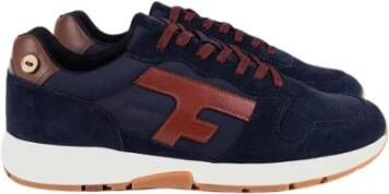Faguo Lage suède lopende sneakers , Blauw, Heren