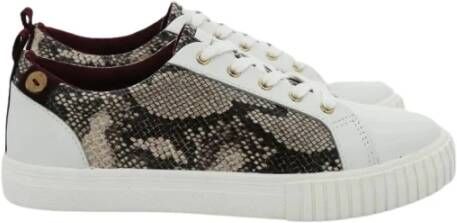 Faguo Lederen balsa sneakers , Grijs, Dames