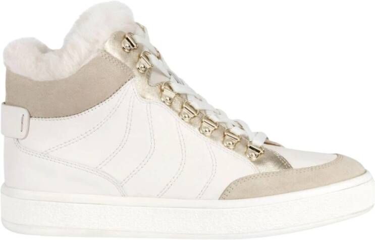 Geox Leelu Off Light Taupe Booties , Wit, Dames