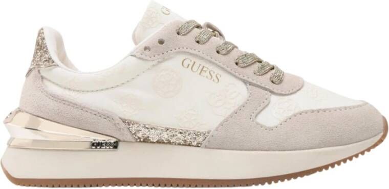 Guess Dubai sneaker van suè, de met logoprint