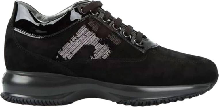 Hogan Interactieve Sportschoenen , Zwart, Dames
