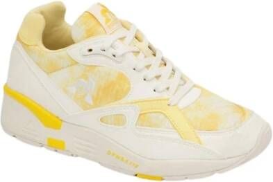 Le Coq Sportif LCS R850 sneakers in gaas en leer , Geel, Dames