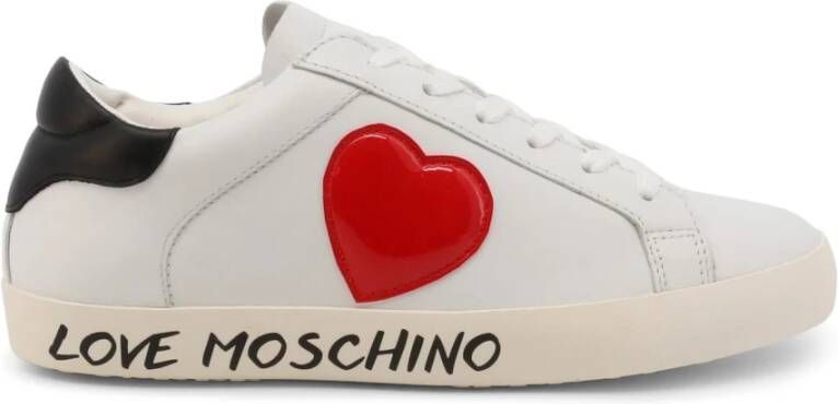 Love Moschino Biancoero Casual gesloten sneakers , Wit, Dames