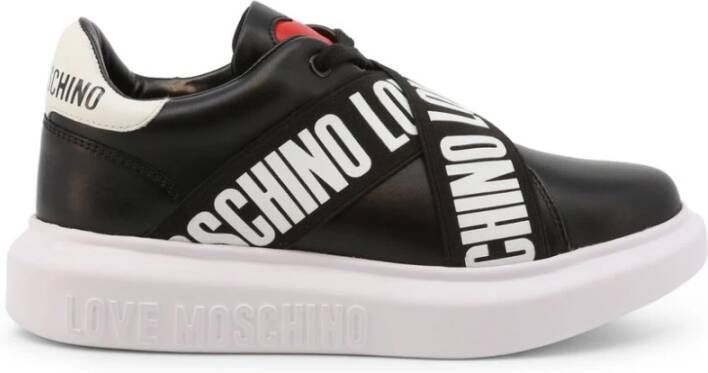 Love Moschino Nero Bian Nero Casual gesloten sneakers , Zwart, Dames