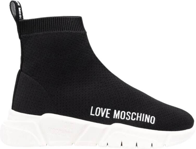 Love Moschino Nero Casual gesloten sneakers , Zwart, Dames