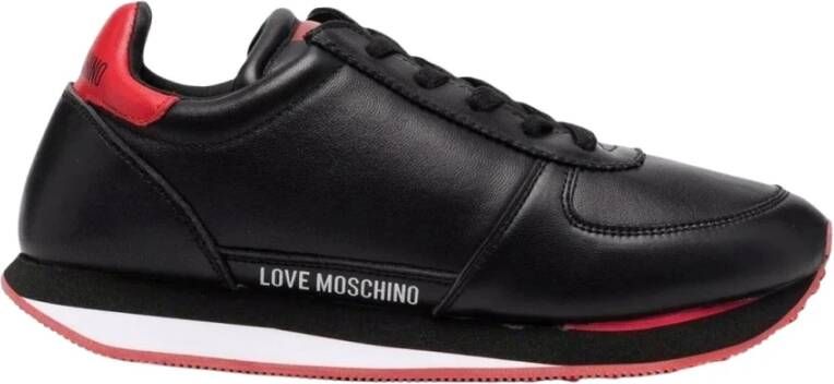 Love Moschino Nero Casual gesloten sneakers , Zwart, Dames
