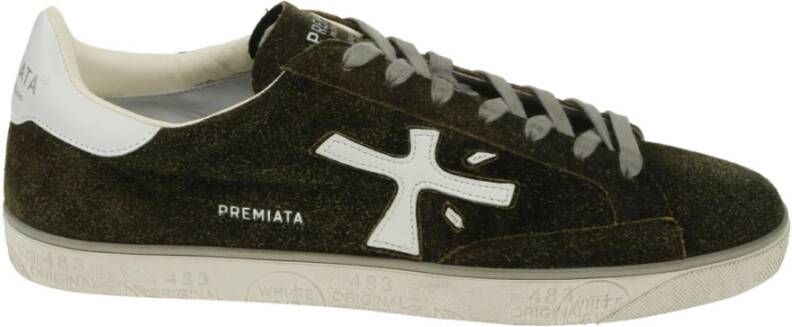 Premiata Stev 5446 Low Man Green , Groen, Heren