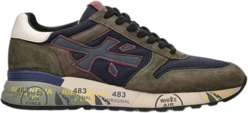 Premiata Mannenschoenen sneakers mick , Groen, Heren