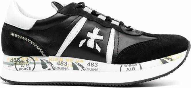 Premiata Sneakers Conny , Zwart, Dames