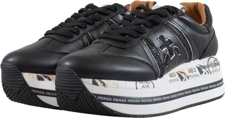 Premiata Beth Sneakers , Zwart, Dames