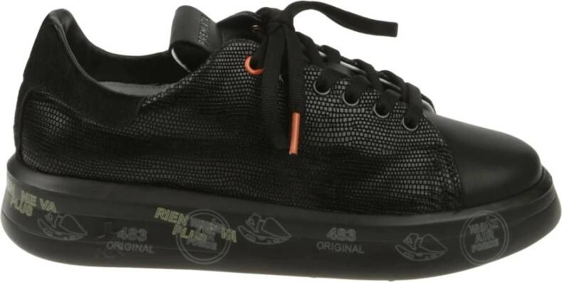 Premiata Vrouwenschoenen Sneakers Belle , Zwart, Dames