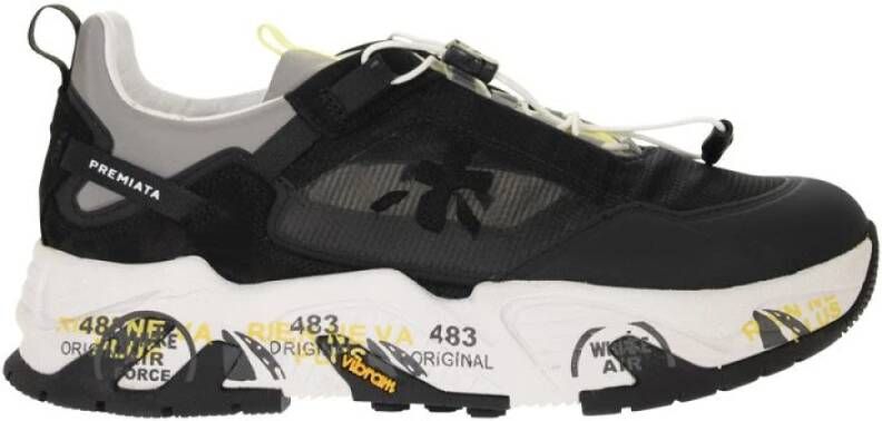 Premiata Cross Sneakers , Zwart, Heren