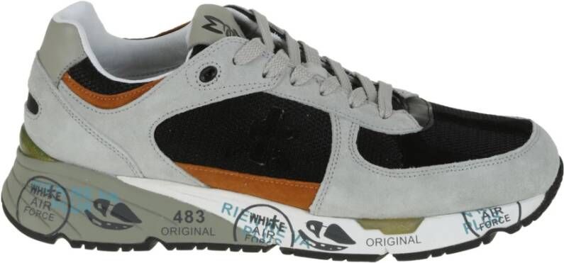 Premiata Mannenschoenen sneakers zwart aw22 , Zwart, Heren