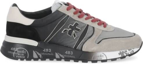 Premiata Witte sneakers zwart , Zwart, Heren