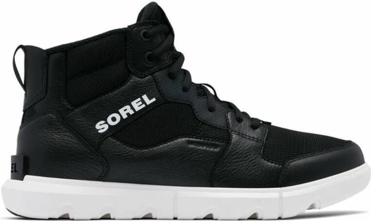 Sorel explorer sneaker mid wp booties , Zwart, Heren