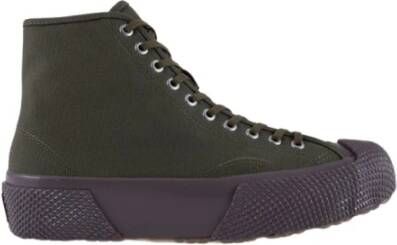 Superga 2435 mil spec Japanse canvas high top sneakers , Groen, Heren