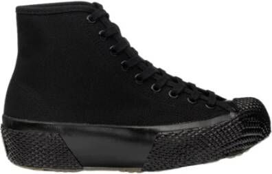 Superga 2435 mil spec Japanse canvas high top sneakers , Zwart, Heren