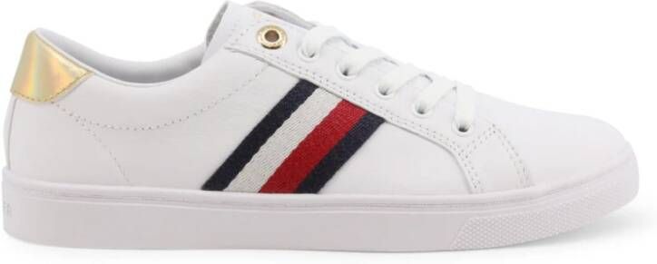 Tommy Hilfiger TH Corporate Cupsole Sneaker leren sneakers wit